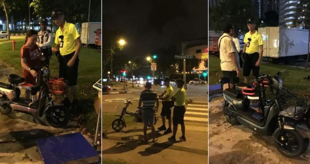 新加坡交警突击行动 共10人代步工具被充公-热点新加坡