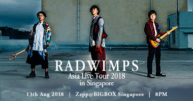 日本人气摇滚乐队 RADWIMPS 2018亚洲现场巡回赛-热点新加坡