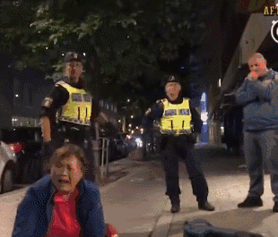 街头撒泼”装死” ! 中国游客遭瑞典警方粗暴对待 真相视频曝光！-热点新加坡