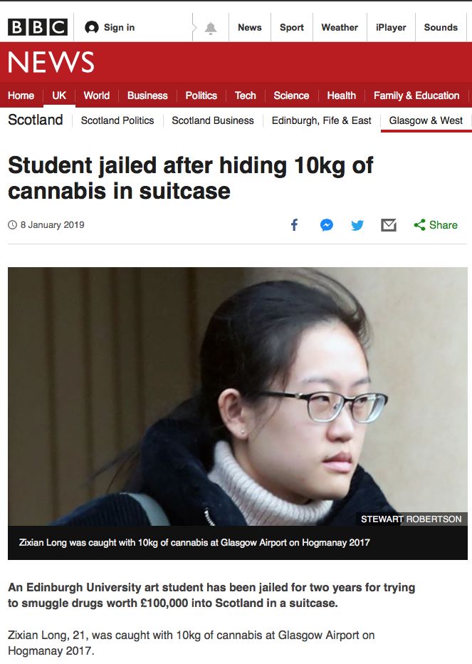 替人带行李 一中国女留学生因此被判入狱-热点新加坡