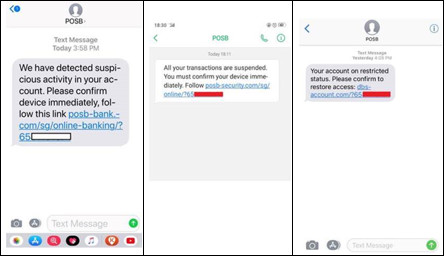 警惕！星展银行发来的SMS短信有可能是骗子用来“钓鱼”的！-热点新加坡